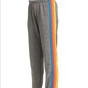 Aviator nation neon stripe sweatpants
